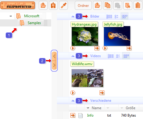 Vorschau des Programms FileProtected