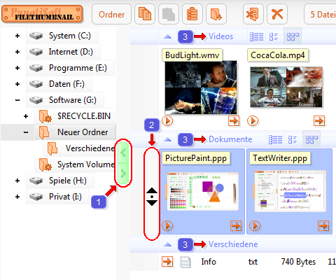 Vorschau des Programms FileThumbnail
