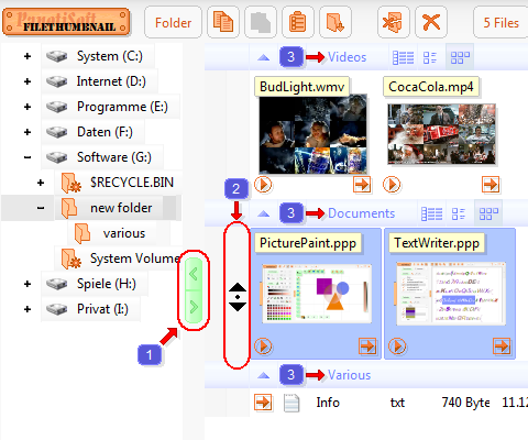 Preview of the program FileThumbnail
