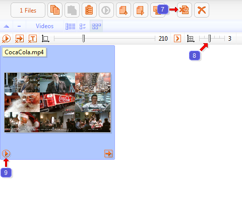 Video preview in the program FileThumbnail