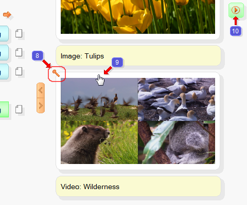 Action icon in the program HelpReader