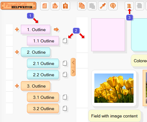 Preview the program HelpWriter