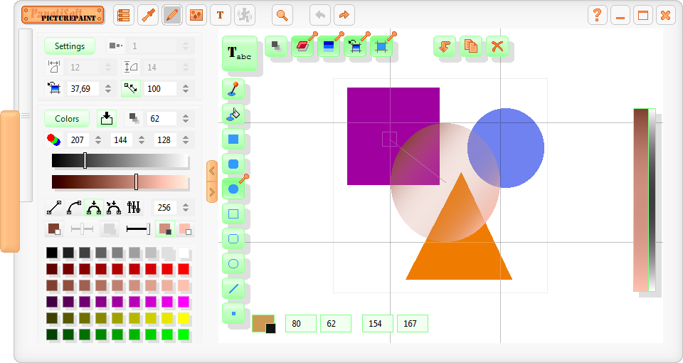 Representation of the program PicturePaint