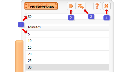 Preview of the program TimeShutdown