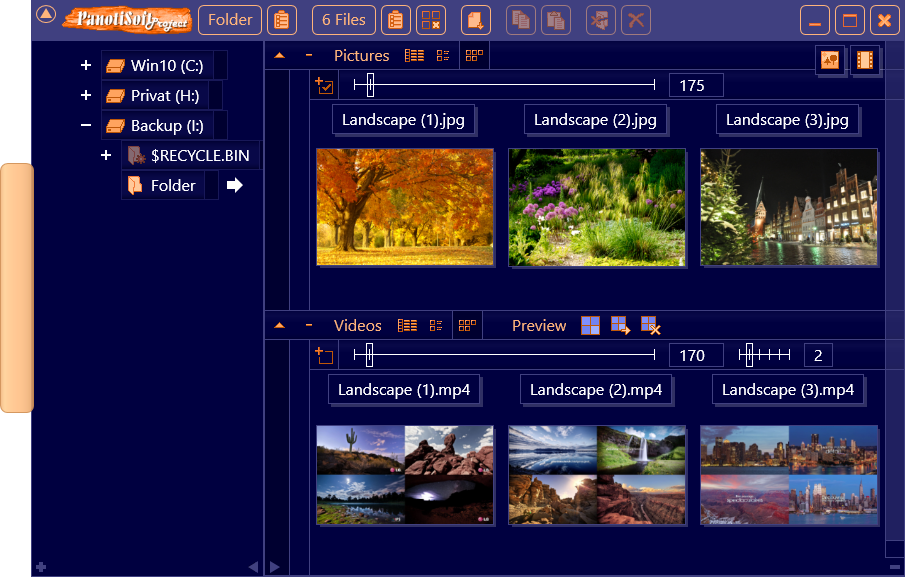 Representation of the program FileThumbnail